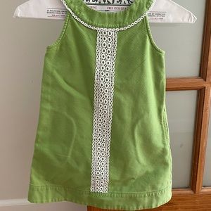 Green a-line dress